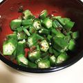 やんやんマン's cooksnap of when they made オクラのおかか和え.
