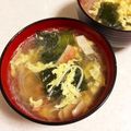 かとりーな♪'s cooksnap of when they made ベーコン入り具だくさん春雨スープ.