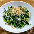 マダムカフェ♡'s cooksnap of when they made 菜の花としらすのさっぱり梅和え.
