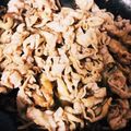 mayutil's cooksnap of when they made カリっと豚バラ肉で生姜焼き♪.