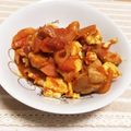 はっぴーゆりもん＊'s cooksnap of when they made ☆低糖質＊トマト缶de炒り豆腐☆.