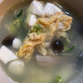 ちはるき27's cooksnap of when they made 中華風豆腐と椎茸のふわふわ卵レタススープ.