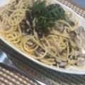 midoma_rin's cooksnap of when they made 混ぜるだけ❤キノコと塩コンブの和風パスタ.