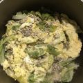 ハングル's cooksnap of when they made 春キャベツと挽肉の玉子とじ.
