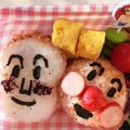 おしお35's cooksnap of when they made キャラ弁*しょくぱんまんおにぎり.