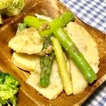 にきけん's cooksnap of when they made アスパラとたけのこの胡麻和え.