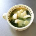 ☆ありか358☆'s cooksnap of when they made あと一品に！豆腐入りワカメスープ.