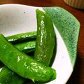 みかん2017's cooksnap of when they made グルラボでスナップえんどうをレンジ加熱.