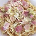 ぴょんきち♫'s cooksnap of when they made ベーコンとキャベツのクリームパスタ.