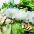 まぶたん's cooksnap of when they made 居酒屋メニュー「炙り〆サバ」風.
