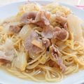 クック19P19P☆'s cooksnap of when they made 白菜と豚肉の柚子胡椒パスタ.