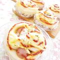かずちゃん。's cooksnap of when they made ランチに♪くるくるうずまきウインナーパン.