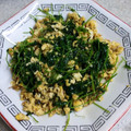 うぐいす♪'s cooksnap of when they made 豆苗とたまごのオイスターソース炒め.