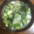 ちゃぎー's cooksnap of when they made 白ネギと生わかめの味噌汁.