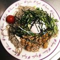 ななママなみ's cooksnap of when they made ゴマ油香る♡なっとろろ蕎麦.