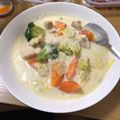 クックWNF1CA☆'s cooksnap of when they made 簡単★白菜と鳥むね肉のクリームシチュー風.