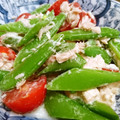 sonomay's cooksnap of when they made トマトとスナップエンドウのツナマヨ和え.