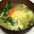 yummy?'s cooksnap of when they made あまり野菜と豆苗♫とろ〜り中華卵スープ.