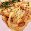 bb☆'s cooksnap of when they made 油揚げとチーズのキムチ焼き⭐.