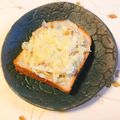 yesmama's cooksnap of when they made ✿キャベツナ味噌マヨチーズトースト✿.