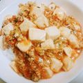 あんまかろん☆'s cooksnap of when they made 餃子のあんが残ったら‼本格麻婆豆腐.