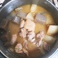 PIROちゃ's cooksnap of when they made 鶏肉とこんにゃくの味噌煮込み.