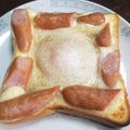 エスペロス's cooksnap of when they made ウィンナーエッグトースト.