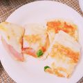mykym's cooksnap of when they made 卵×粉で朝ごはん　台湾の蛋餅風.