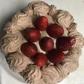 えみこみる's cooksnap of when they made チョコクリームを食べる♡イチゴのケーキ.