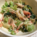 あんじまる's cooksnap of when they made 青梗菜とカニカマの胡麻マヨ和え.