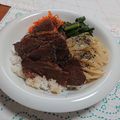 イチゴ、イチゴ。's cooksnap of when they made ナムル作って♪ビビンバ丼.