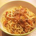 Mieまま's cooksnap of when they made 簡単具沢山！ミートソーススパゲッティー.