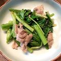 ばたみそーぱん☆'s cooksnap of when they made 空芯菜と豚炒め☆.