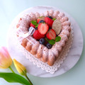 naoko2156's cooksnap of when they made ♡可愛いハートケーキ♡.