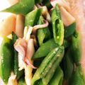 かじゅたく's cooksnap of when they made スナップえんどうとイカのからし酢味噌和え.