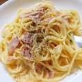 まめちろん's cooksnap of when they made 超簡単♡牛乳と全卵であっさりカルボナーラ.