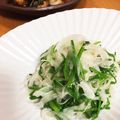 maigono's cooksnap of when they made 新玉ねぎとセリのナムル☆.