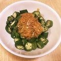 ぽちゃ☆まる's cooksnap of when they made ダイエットに♪超簡単オクラのなめたけ和え.
