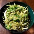 ☆わかママ☆'s cooksnap of when they made アボカド水菜のレモンわさび醤油サラダ.
