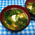 ととろ＆めい's cooksnap of when they made 柔らかい【ほうれん草と絹豆腐のお味噌汁】.