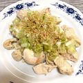 こうめさん♪'s cooksnap of when they made 冷やし茹で鶏のねぎ塩ダレ☆鳥良風.