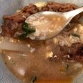クックEK6TKY☆'s cooksnap of when they made 焼肉屋さんのピリ辛カルビクッパ♡.