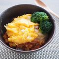 バカリャウ's cooksnap of when they made たっぷりネギが美味しい節約チリソース丼.