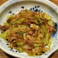 クック7RK4JC☆'s cooksnap of when they made 豚肉とキャベツの柚子胡椒風味の醤油パスタ.