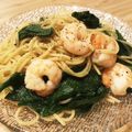 hichtakk's cooksnap of when they made 簡単♥えびと有機ほうれん草の和風パスタ♪.