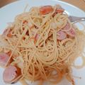夏花0728's cooksnap of when they made ねぎと玉ねぎの簡単和風パスタ.