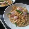 didiko's cooksnap of when they made アスパラとベーコンのクリームスープパスタ.