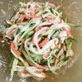 ずんこ！'s cooksnap of when they made ほんのり甘いキュウリとカニカマのサラダ.