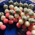 harutop's cooksnap of when they made ＊ひな祭り＊お花見＊弁当にも三色だんご.