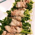 りこったちーず's cooksnap of when they made チンするだけ！豆苗豚肉巻き！生姜ポン酢.